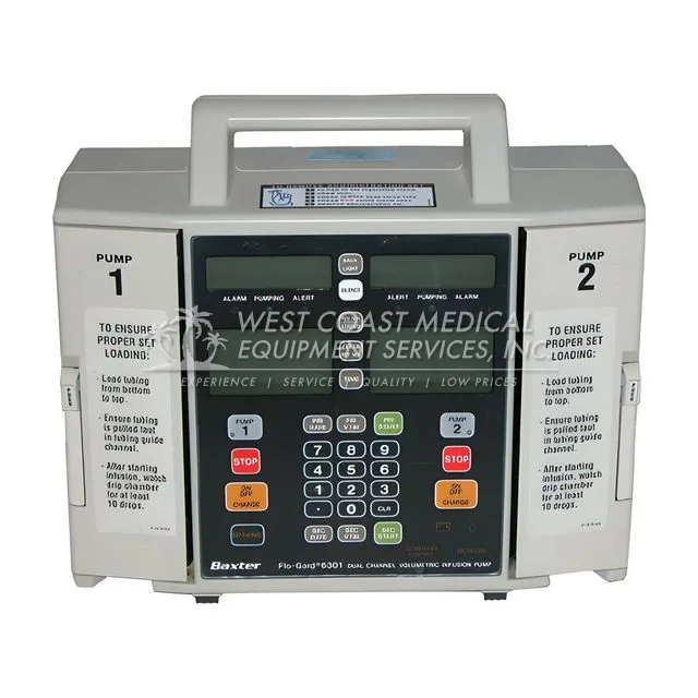 Baxter Flo-Guard 6301 Dual Channel Volumetric Infusion Pump